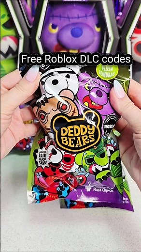 #asmr Unboxing Deddy Bears Series 5 clip-on plushies - FREE DLC Roblox Code