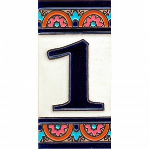 11cm (4.33") Ceramic Wall Numbers and Letters, Hand-painted in Spain - House Number - Glazed Ceramic, Names and Addresses - Etsy