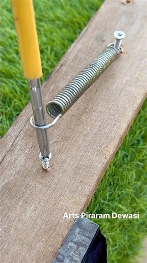 How to attach a spring without using much force!
