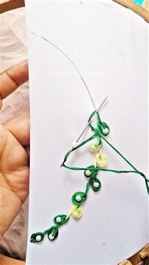 very easy border embroidery #shortvideo #viral #shorts #trending #ytshorts