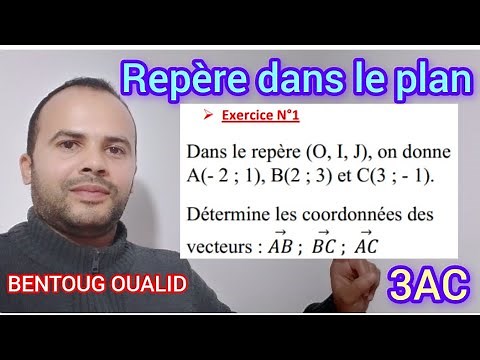 Solved exercise #1: coordinate system in the plane | 3AC