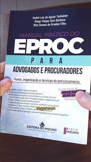 📘 Manual Prático do EPROC para Advogados e Procuradores | Editora Mizuno