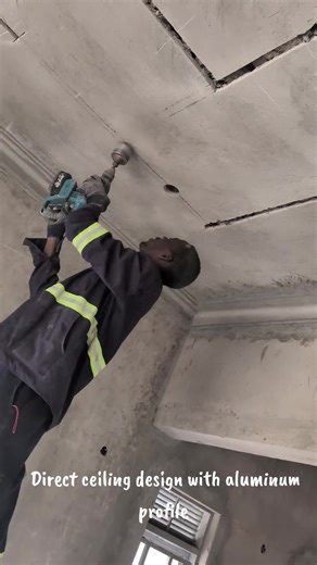 Direct Ceiling Design with Aluminum Profiles and Spot Lights