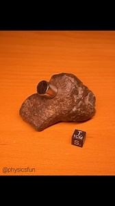 H6 Chondrite Meteorite: identification of rocks that fell from space- H6 chondrites are stony iron meteorites with a high percentage of nickel-iron in the form of little spherical blobs called chondrules. Chondrules are only found in meteorites- and you can see that some of them are protruding from the surface of this specimen as little shiny bumps. H6 meteorites are so full of these that they will be strongly attracted to a magnet. Over one third of all classified meteorites are such H Chondrit