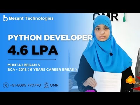 Python Developer Course in Chennai | Best Python Programming Training at Besant Technologies