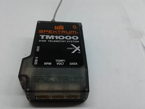 SPEKTRUM TM1000 TELEMETRY MODULE EXPLAINED RC AIRPLANE SETUP SEE BATT VOLTS RPM TEMP X-BUS AND MORE