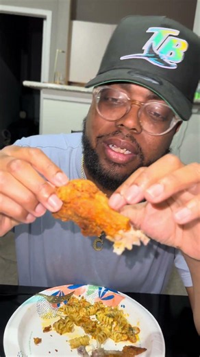 Wife made fried chicken what sides y’all want ? #recipe #subscribe #food #yt