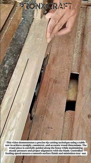 Precision Rip Cutting on Table Saw | Clean & Accurate Woodworking Technique