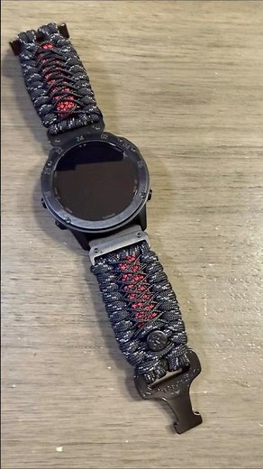 Replacement band for Garmin Fenix Tactix Watch handmade paracord strap #garminwatch #garminfenix