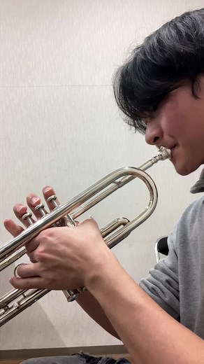 Brass instruments can change the sound without pushing the pistons. #trumpet