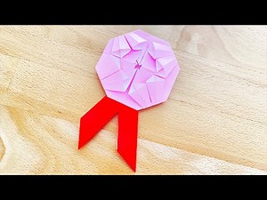 折り紙 メダル 簡単な作り方 子供でも作れてメッセージも書ける折り方
