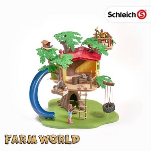 Childhood dream! What better than your own tree house. And because it’s just part of living out in the country, the adventure tree house, with its many great features, is now included in our Farm World range as well! | Schleich AU