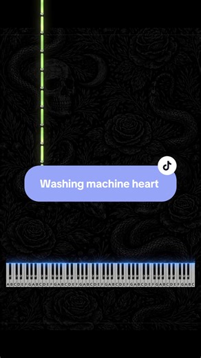 Washing machine heart | tut| like/follow-more | #pianocovers #pianotutorials #pianotok