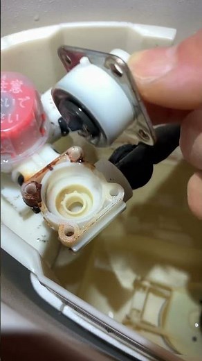 TOTOトイレ 給水ダイヤフラムと排水弁パッキンの交換 #shorts