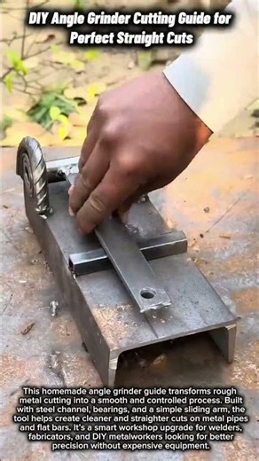 DIY Angle Grinder Cutting Guide for Perfect Straight Cuts #satisfying #diyprojects #diy