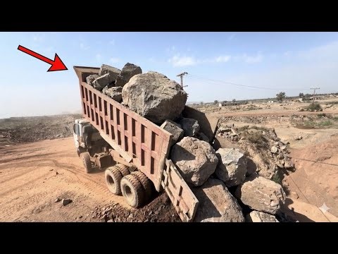 "Huge Rocks Crushing Process. Super Satisfying Stone Crushing Process by Jaw Crusher #rockcrusher"