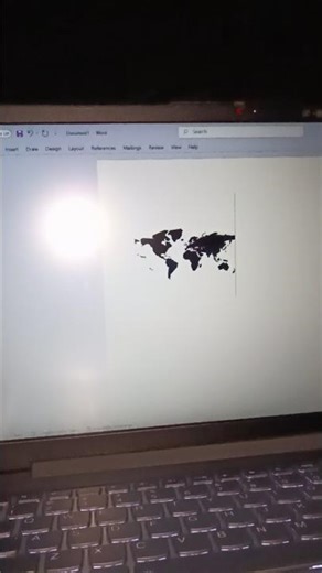 How to draw world map in ms word 🌏🌍 #msword #laptop #world #war #microsoft