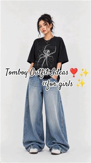 TOMBOY OUTFIT IDEAS FOR GIRLS 2026 🖤🔥 #StylishLooks#TomboyOutfits#OutfitIdeasForGirls#StreetStyle