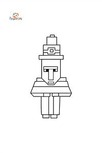 Minecraft Witch coloring page ♥ Online and Print for Free!