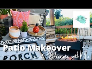DIY PATIO MAKEOVER & DECORATE WITH ME, BUDGET FRIENDLY DECOR IDEAS, PLANTS, PAINT, CLEANING & MORE