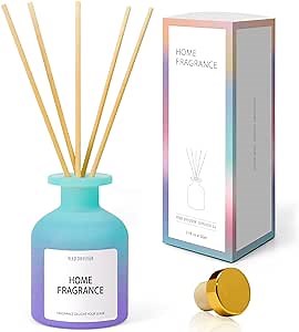 Reed Diffuser, Reed Diffuser Set, Ocean Breeze Scented Oil Diffuser with Sticks, Include 6 Scented Diffuser Reeds, Birthday Gifts for Women, Home Decorations Gifts for Her, 3.4 fl oz/100ml