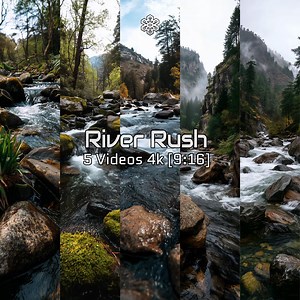 River Rush – 5 Vertical 4K Nature Videos [9:16] | Flowing River Footage for Reels, Edits & Relaxation - Etsy UK