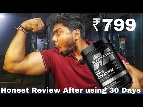 MUSCLETECH 100% PLATINUM CREATINE | Honest Review After using 30 Days |