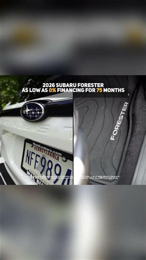2026 Subaru Forester. Built for fun.
