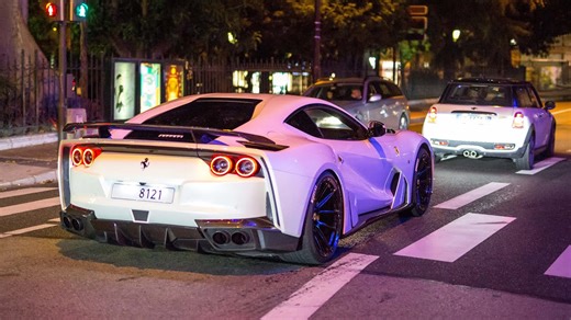 An evening cruise of rare exotic cars