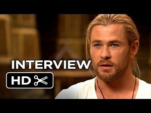 Thor: The Dark World Interview - Chris Hemsworth (2013) - Natalie Portman Marvel Movie HD