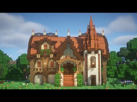 [Minecraft] How to Build a fantasy warehouse / Exterior edition