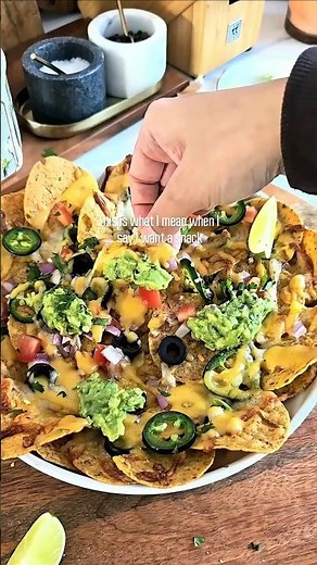 Cheesy Loaded Veggie Nachos | Easy Oven-Baked Nachos