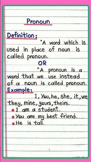 What is Pronoun/Pronoun Ki Definition and Types