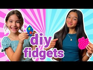 WHO CAN MAKE THE BEST DIY FIDGET TOY! JASMINE AND BELLA