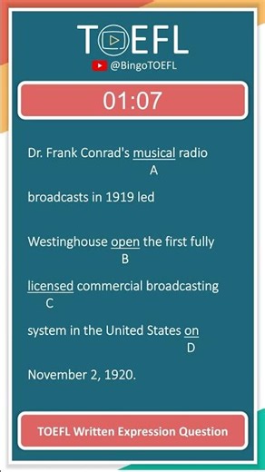 TOEFL Grammar Practice #513 | Written Expression Questions (To Infinitive)