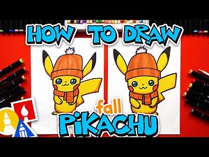 How To Draw Fall Pikachu - Videos For Kids