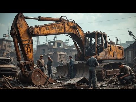 From Scrap to Life: Pakistani Mechanic Rebuilds Broken Excavator Like New