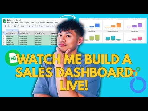 Watch Me Build a Sales Tracking System & Dashboard LIVE on Google Sheets & Looker Studio