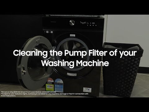 Cleaning the Pump Filter on your Washing Machine