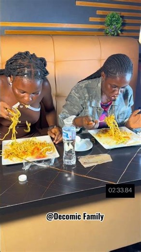 Spaghetti Eating Challenge 🍝🔥 | 2 Girls Race to Finish! #fun #funny #challenge