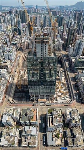 Modern Skyscraper Timelapse 🤯 #architecture #buildingprojection #aiconstruction