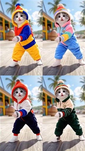 👍 Samsoon Dance Challenge Part 5 #cat #funny #song