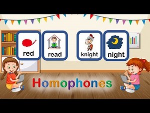 Homophones | let's learn about homophones | Examples of Homophones | Grammar For Kids