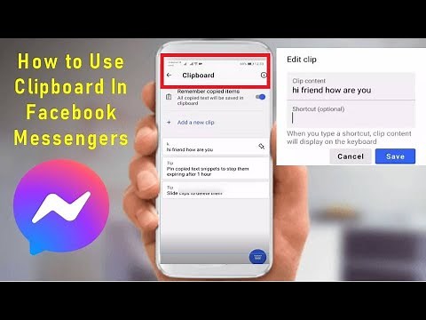How to Use Clipboard In Facebook Messengers
