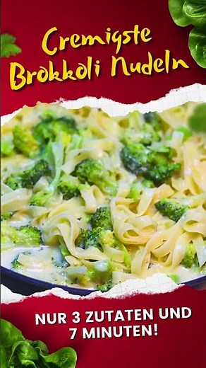 Cremigste Brokkoli Nudeln in Käse Sahne Soße aller Zeiten!