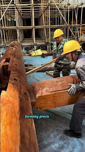 Traditional Timber Shaping Technique | Handcrafted Wood Beams