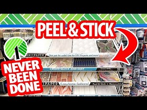 😲*BRILLIANT* PEEL & STICK WALLPAPER DIYs and HACKS! Run to Dollar Tree NOW!