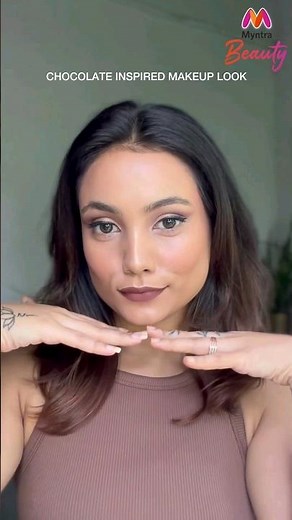 Step-by-Step Chocolate Inspired Makeup Look | Easy & Creative Makeup Ideas | Myntra #Shorts