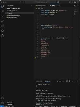 Comment créer une api simple avec NodeJS
