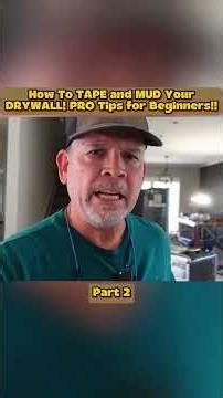 How to TAPE and MUD your drywall !PRO tips for Beginners ! drywall DIY #youtube #ytshorts #fypシ